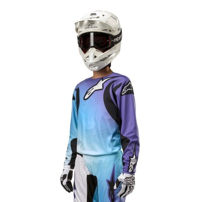 Maillot Alpinestars Stella Fluid Blanc Turquoise 