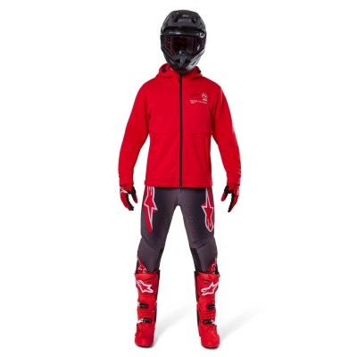 Veste polaire Alpinestars Racer MX Fleece Rouge 