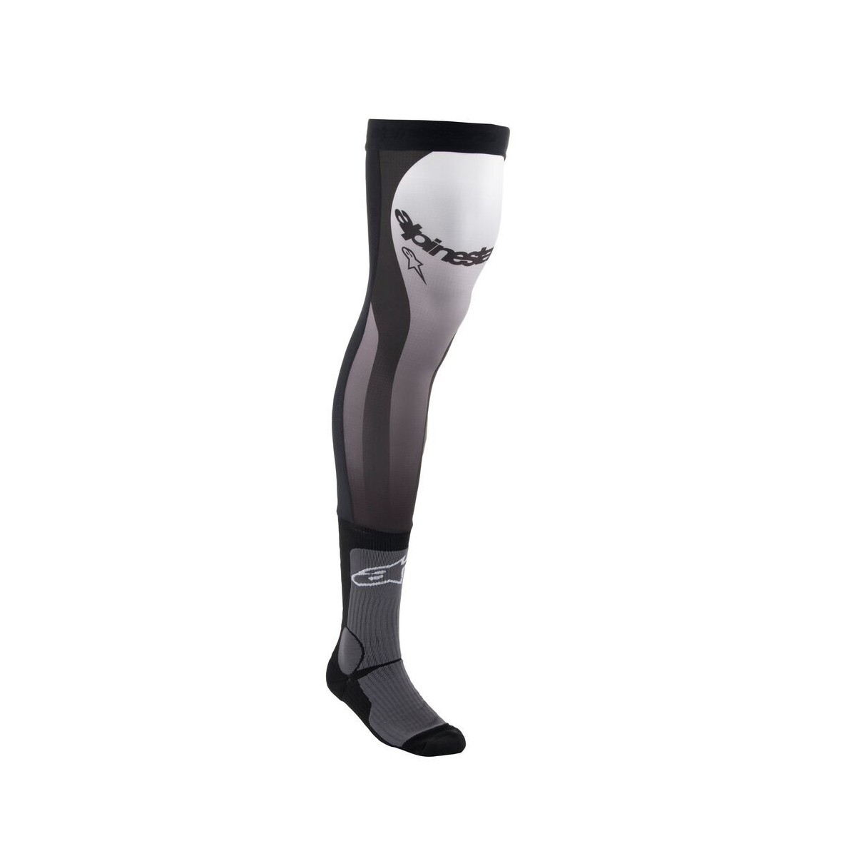Chaussettes Alpinestars Knee Brace Noir Blanc 