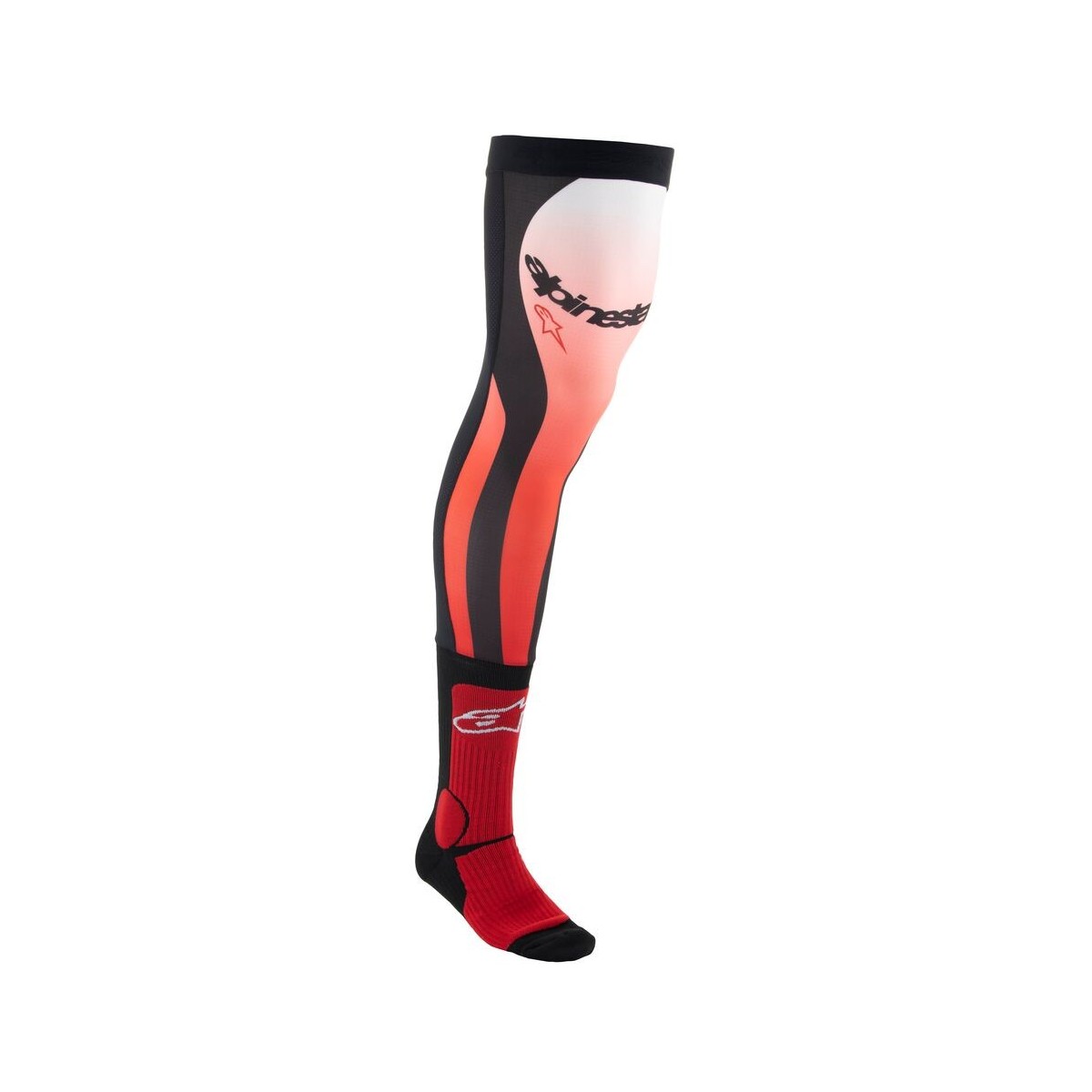 Chaussettes Alpinestars Knee Rouge Blanc 