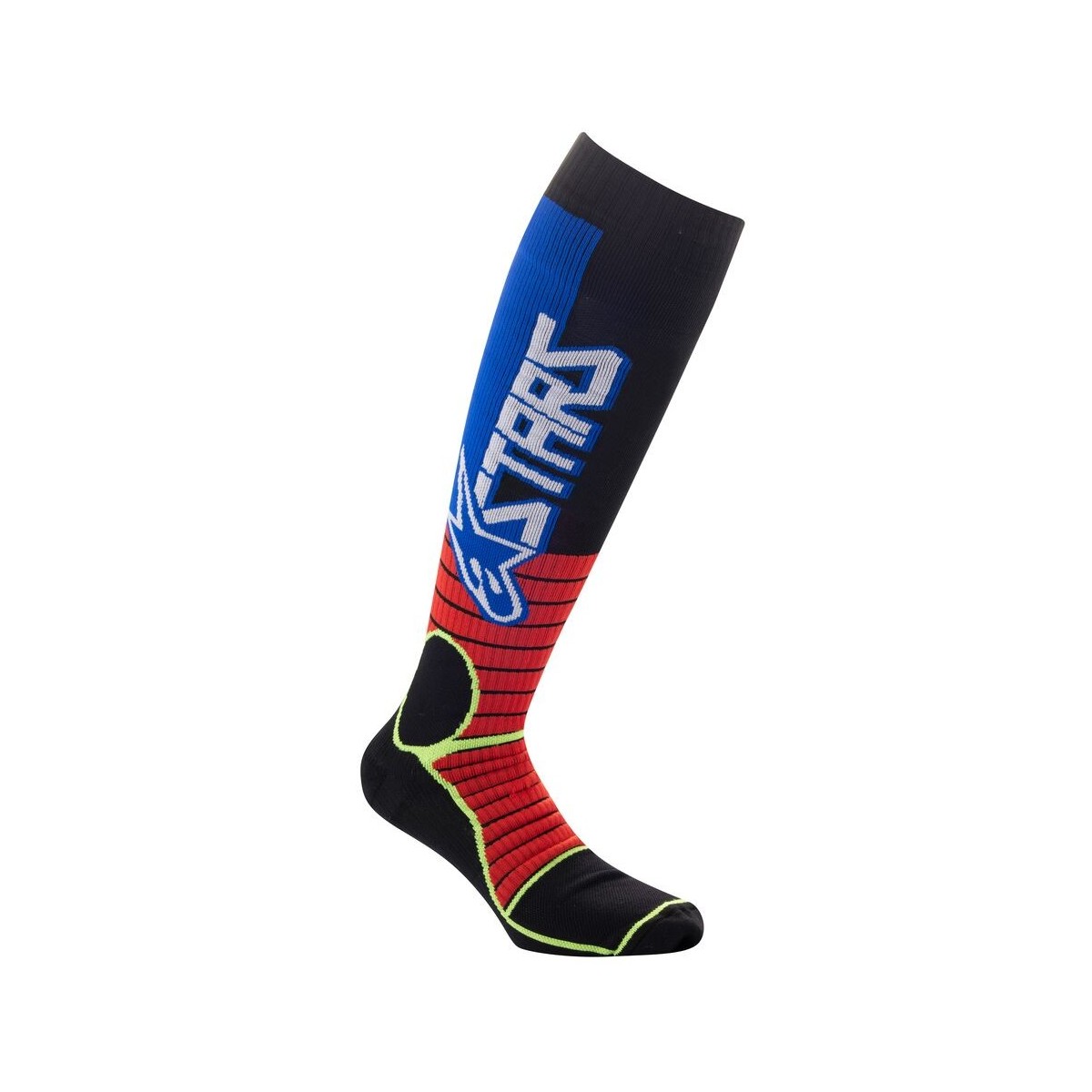 Chaussettes Alpinestars MX Pro Rouge Jaune Bleu 