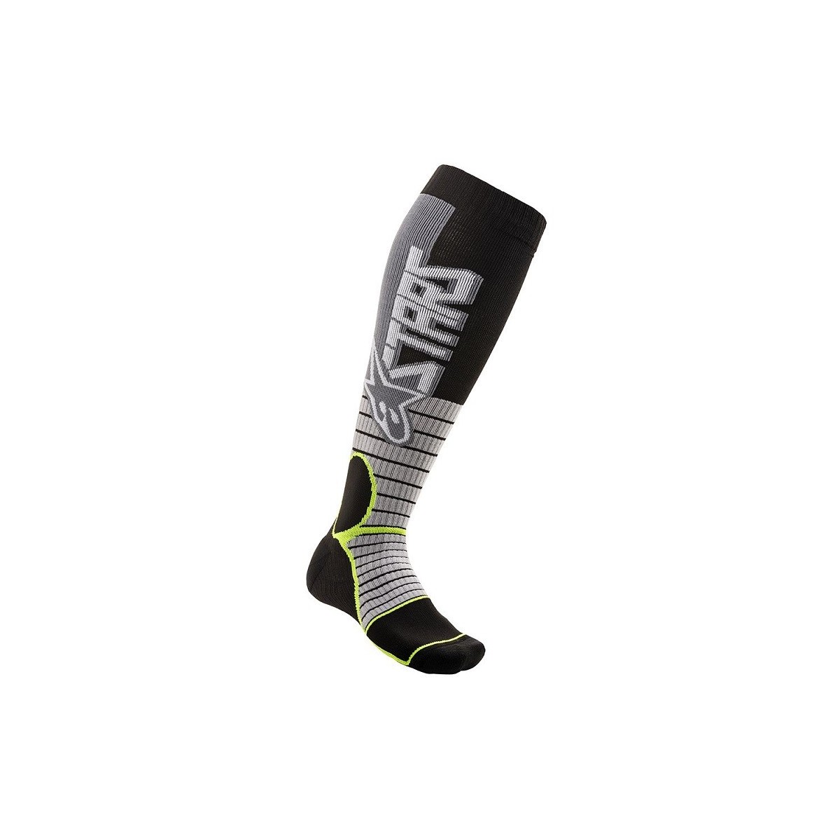 Chaussettes Alpinestars MX Pro Gris Jaune Fluo 