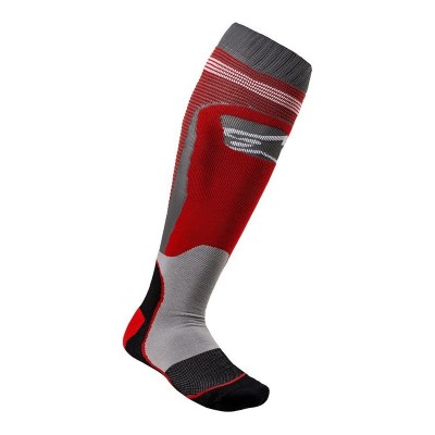 Chaussettes Alpinestars MX Plus-1 Rouge Gris 