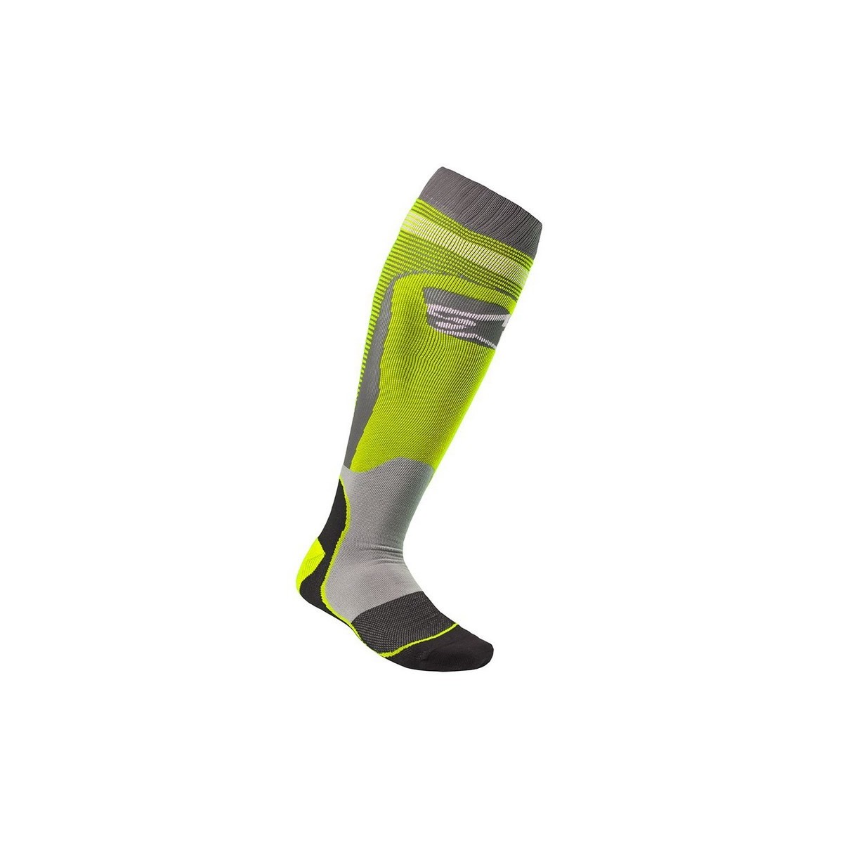 Chaussettes Alpinestars MX Plus-1 Jaune Fluo Gris 