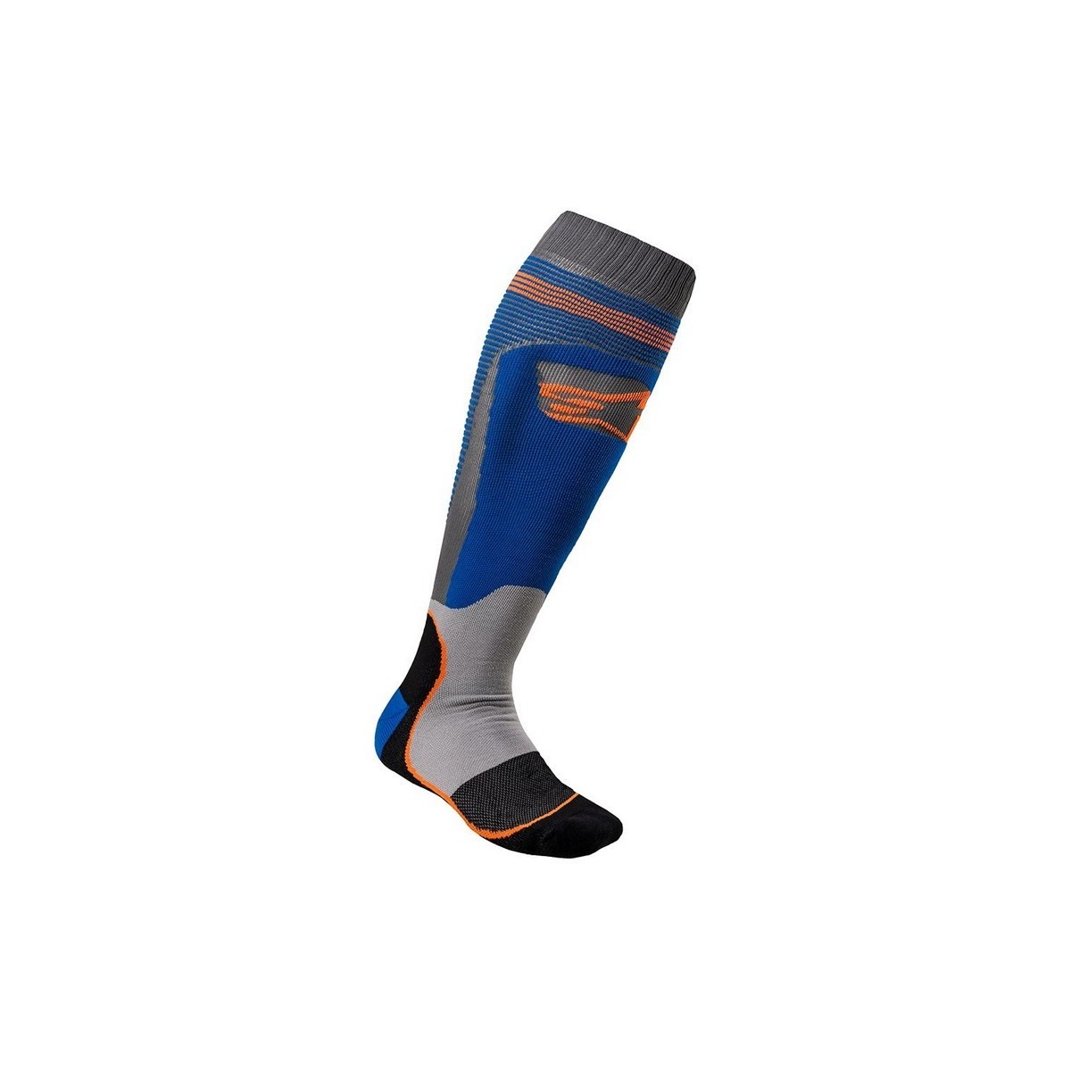 Chaussettes Alpinestars MX Plus-1 Bleu Orange Fluo 