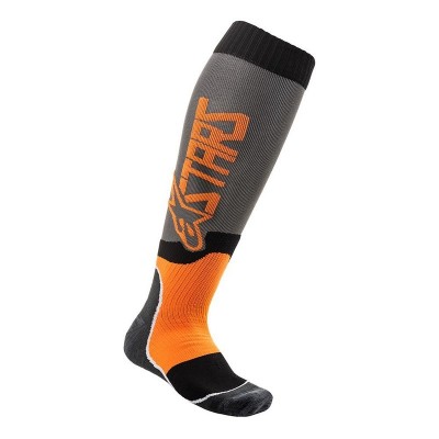Chaussettes Alpinestars MX Plus-2 Gris Orange Fluo 