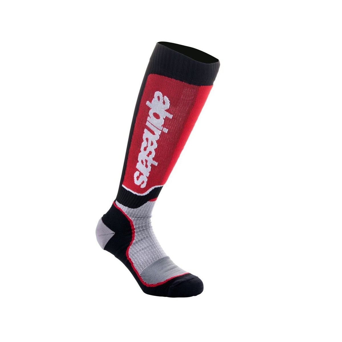 Chaussettes Enfants Alpinestars MX Plus Noir Gris Rouge 