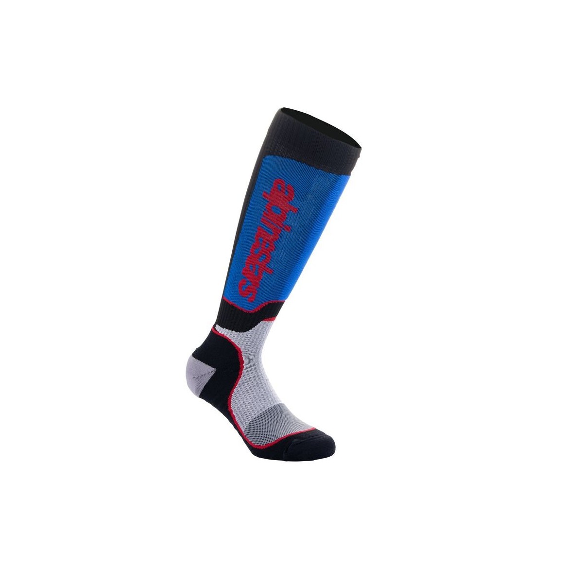 Chaussettes Enfants Alpinestars MX Plus Noir Blanc Bleu Royal 