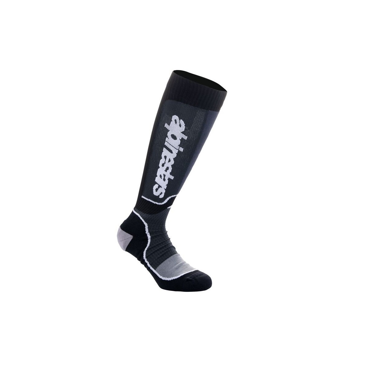 Chaussettes Enfants Alpinestars MX Plus Noir Blanc 