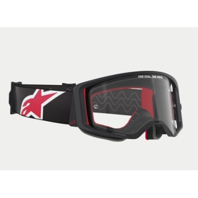 Masque Alpinestars Supertech Corp Noir Rouge ecran Clair 