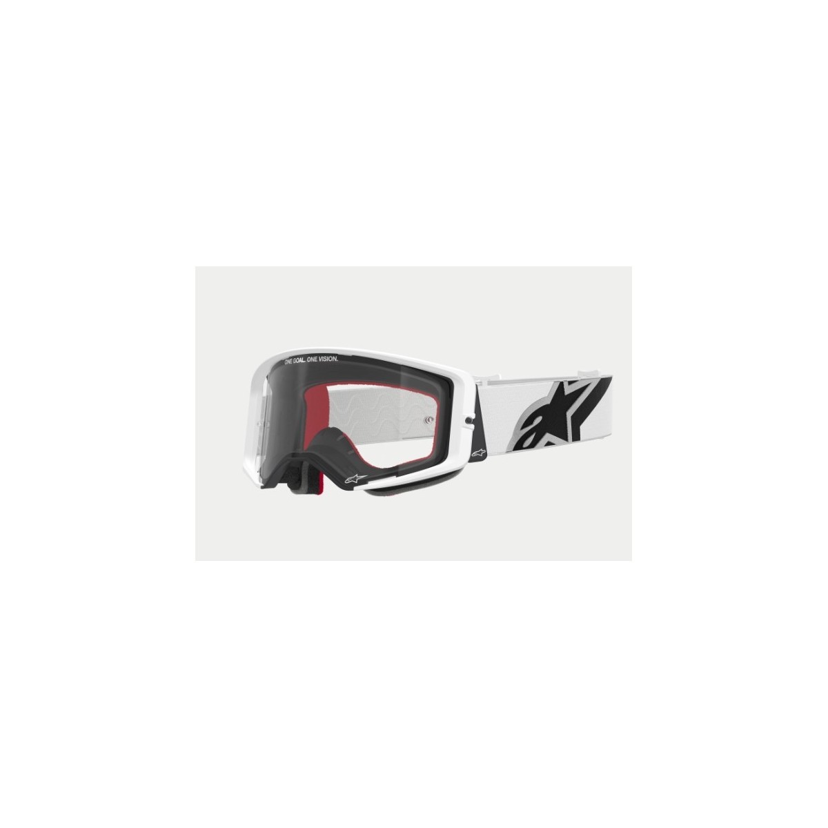 Masque Alpinestars Supertech Corp Blanc ecran Clair 