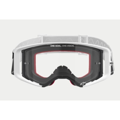 Masque Alpinestars Supertech Corp Blanc ecran Clair 