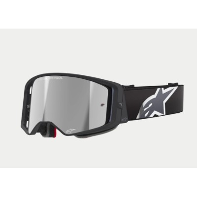 Masque Alpinestars Supertech Corp Noir Gris ecran miroir Gris 