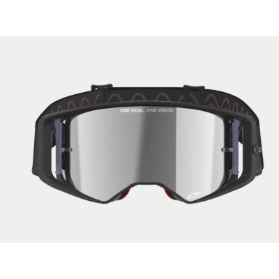 Masque Alpinestars Supertech Corp Noir Gris ecran miroir Gris 