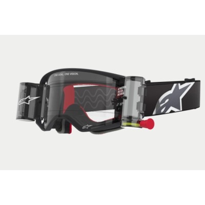 Masque Alpinestars Supertech Corp Roll-Off Noir Gris ecran Clair 