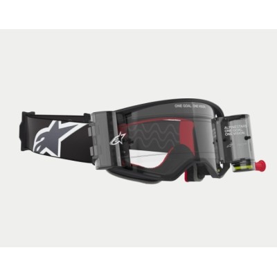 Masque Alpinestars Supertech Corp Roll-Off Noir Gris ecran Clair 