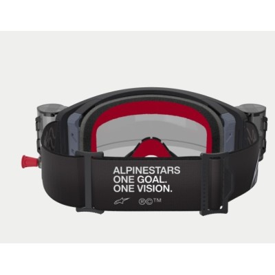 Masque Alpinestars Supertech Corp Roll-Off Noir Gris ecran Clair 