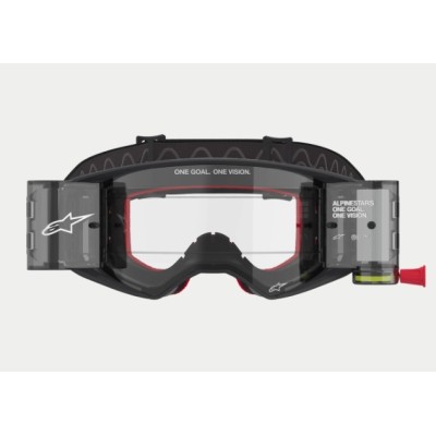 Masque Alpinestars Supertech Corp Roll-Off Noir Gris ecran Clair 