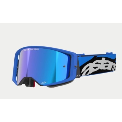 Masque Alpinestars Supertech Stream Bleu ecran miroir Bleu 