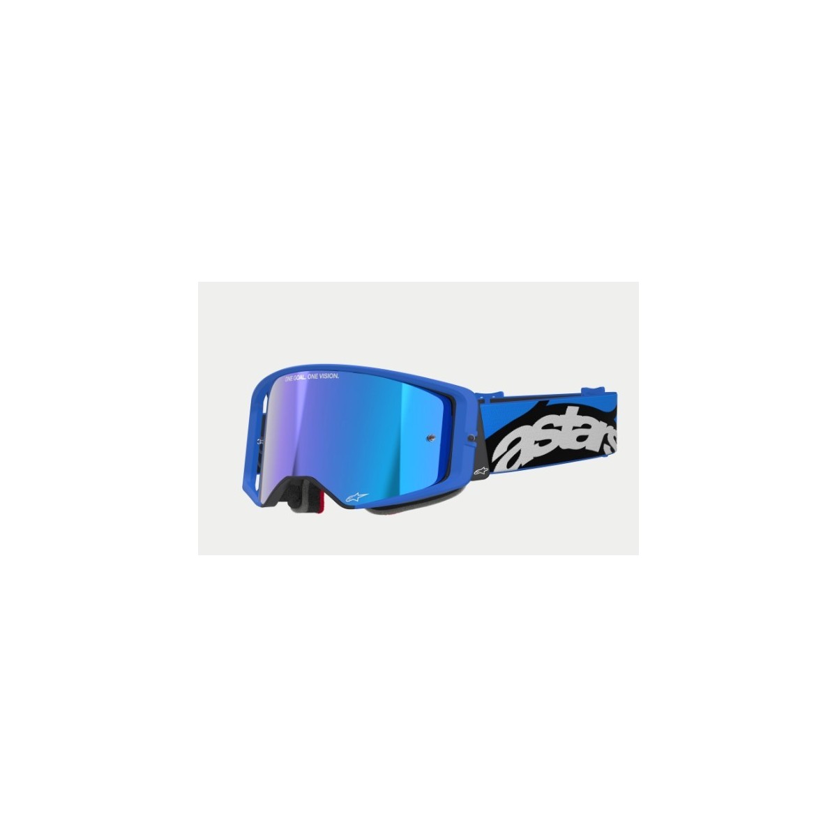 Masque Alpinestars Supertech Stream Bleu ecran miroir Bleu 