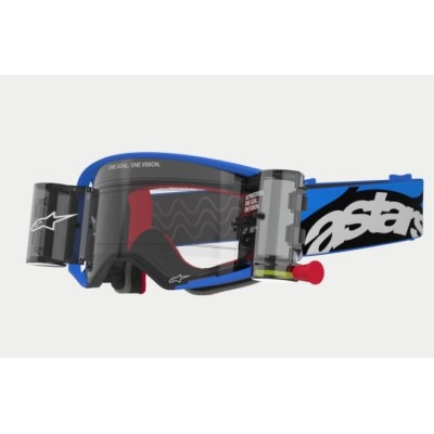 Masque Alpinestars Supertech Stream Roll-Off Bleu ecran Clair 