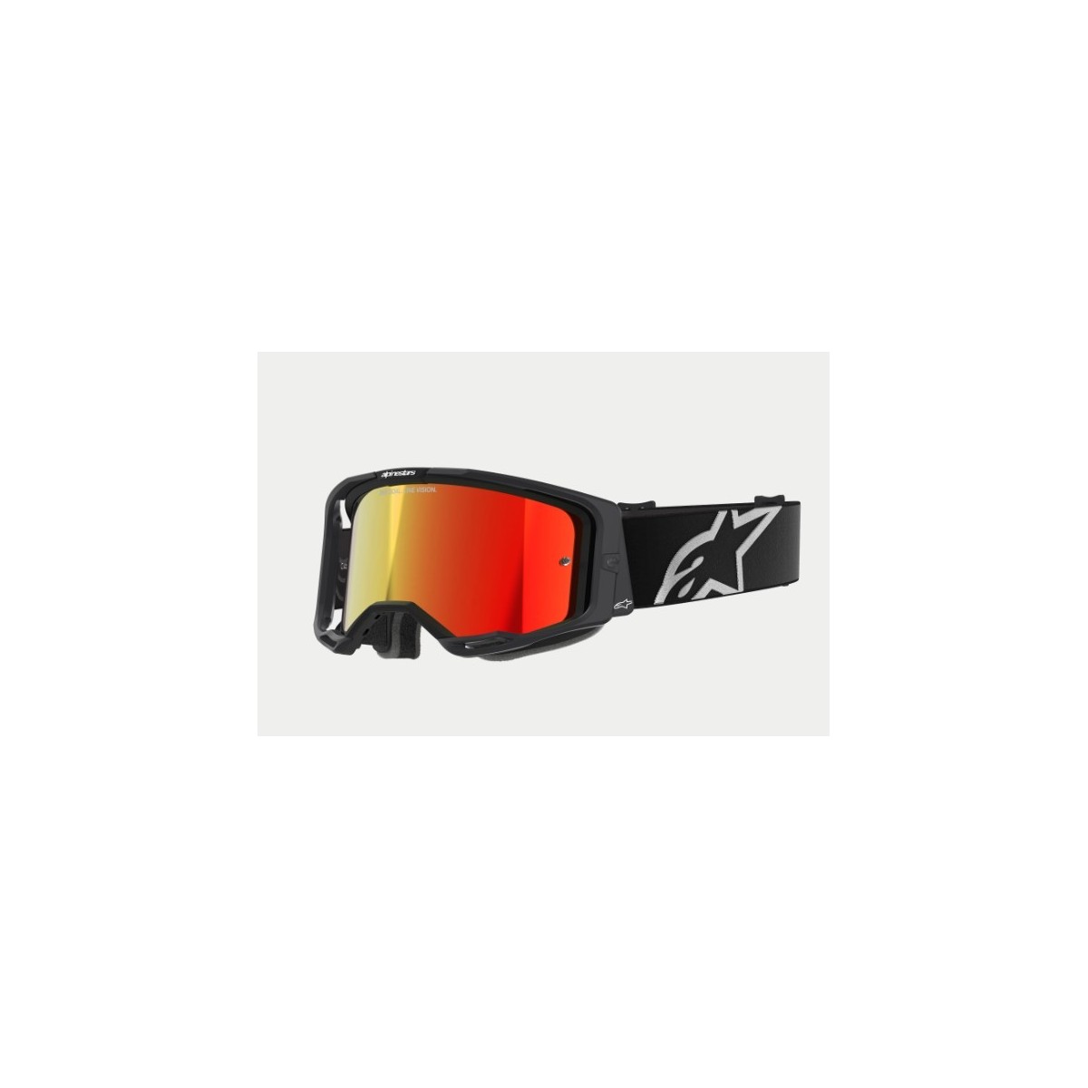 Masque Alpinestars Vision 8 Corp Noir ecran Rouge 