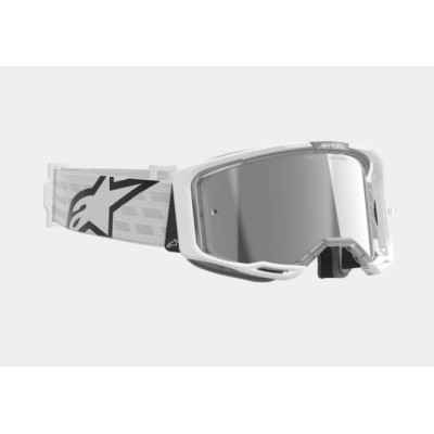 Masque Alpinestars Vision 8 Corp Blanc ecran Argent 