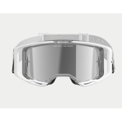 Masque Alpinestars Vision 8 Corp Blanc ecran Argent 