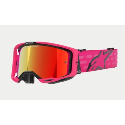 Masque Alpinestars Vision 8 Corp Rose ecran Rouge 