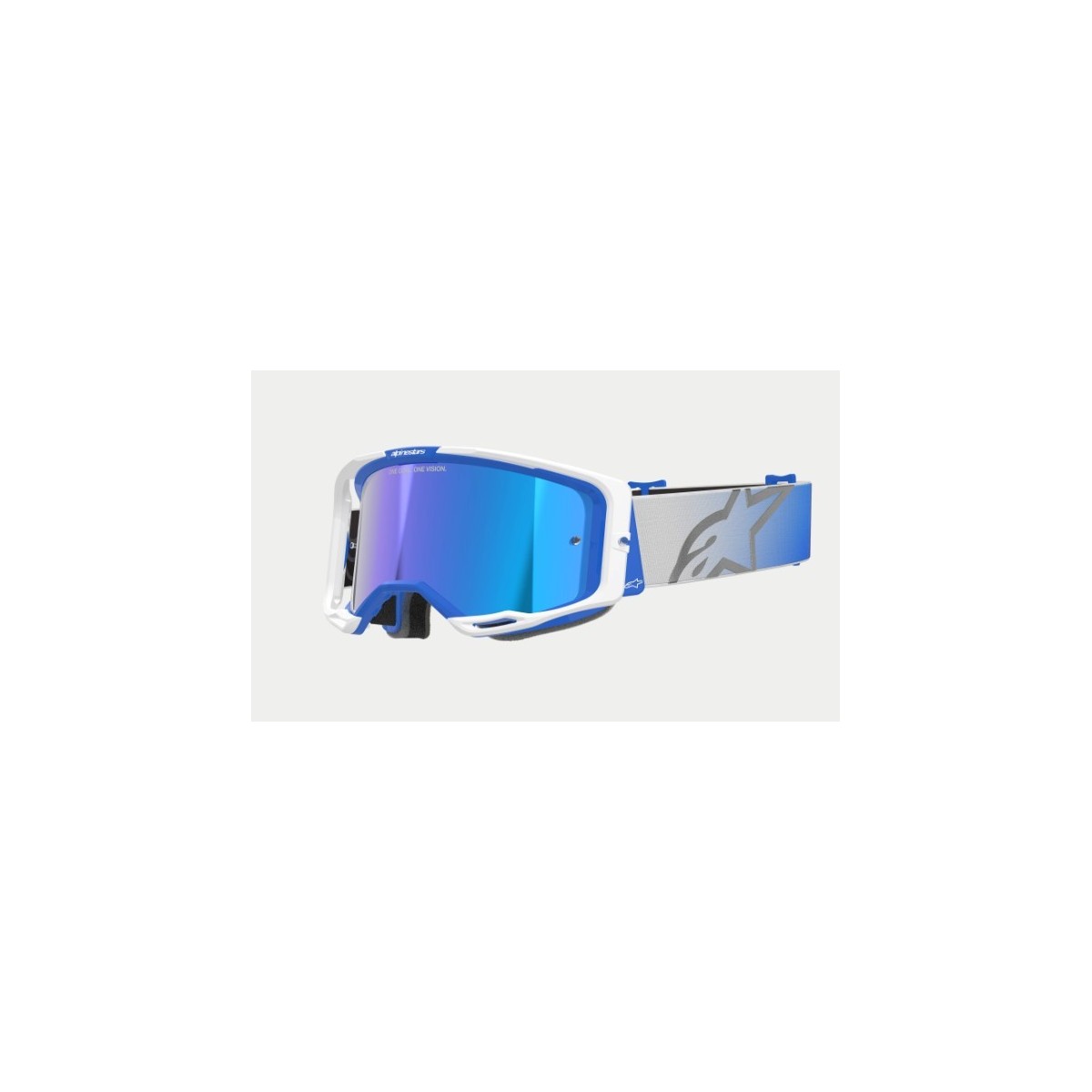 Masque Alpinestars Vision 8 Corp Bleu Blanc ecran Bleu 