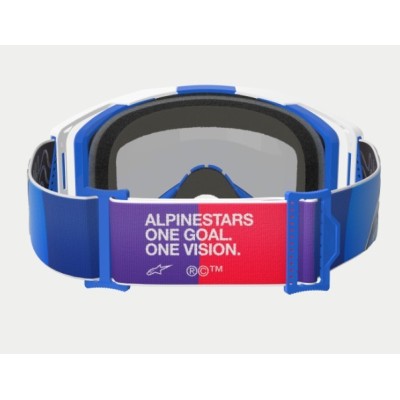 Masque Alpinestars Vision 8 Corp Bleu Blanc ecran Bleu 