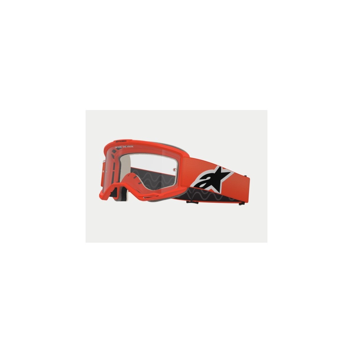 Masque Alpinestars Vision 5 Corp Orange ecran Clair 