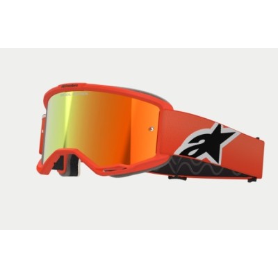 Masque Alpinestars Vision 5 Corp Orange ecran Rouge 