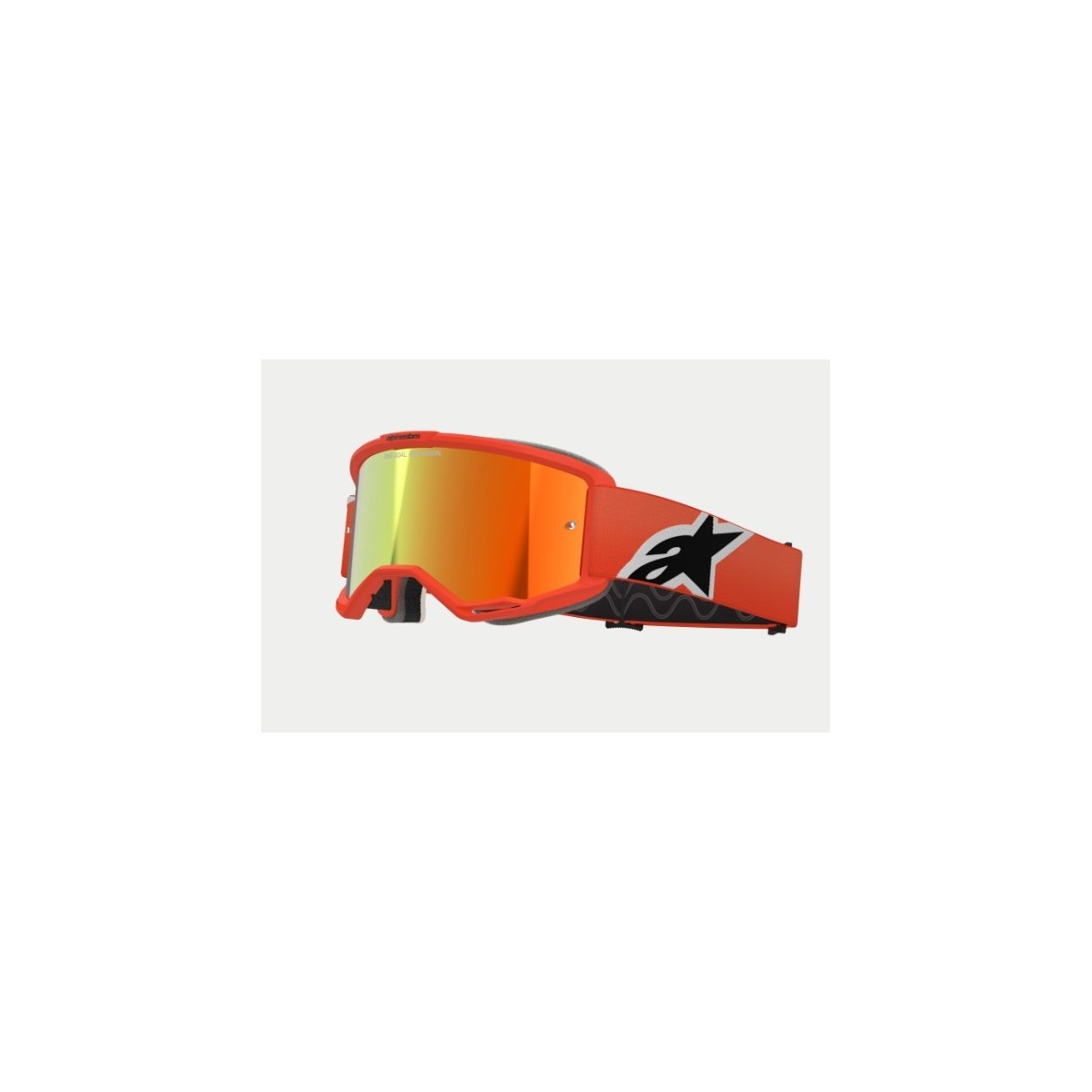 Masque Alpinestars Vision 5 Corp Orange ecran Rouge 