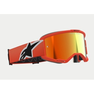 Masque Alpinestars Vision 5 Corp Orange ecran Rouge 