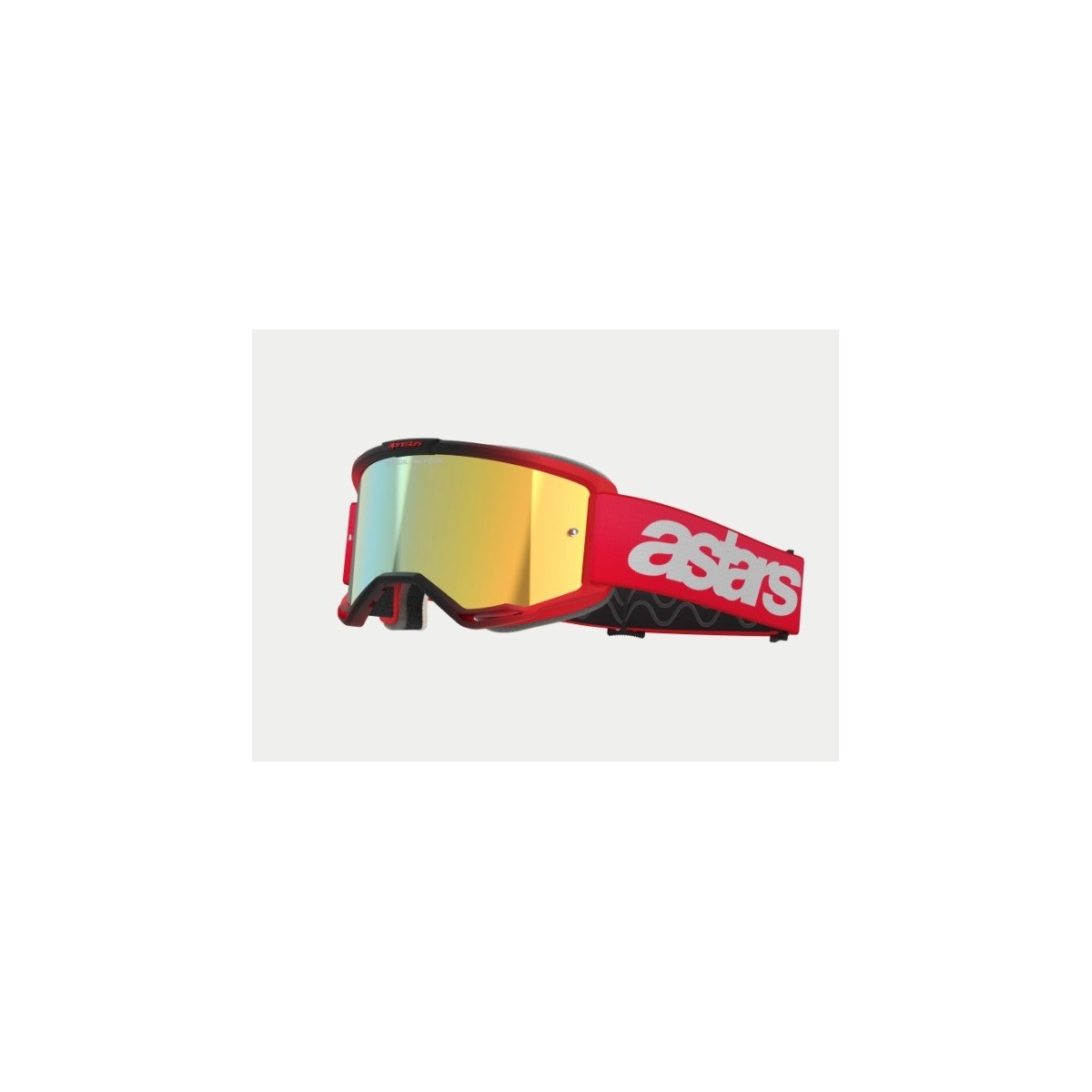 Masque Alpinestars Vision 5 Blaze Rouge ecran Or 