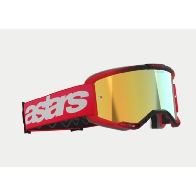 Masque Alpinestars Vision 5 Blaze Rouge ecran Or 