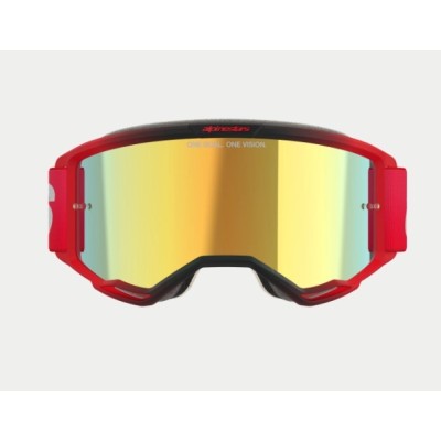 Masque Alpinestars Vision 5 Blaze Rouge ecran Or 