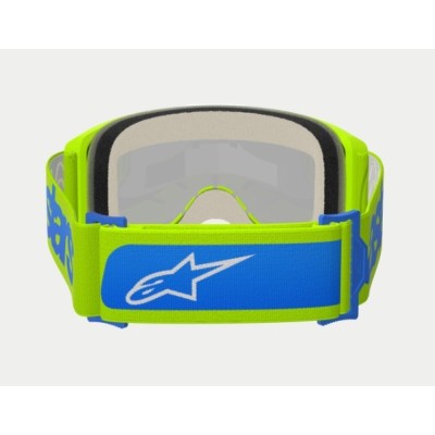 Masque Alpinestars Vision 5 Blaze Jaune Fluo Bleu ecran Bleu 