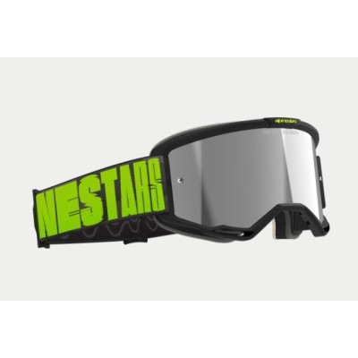 Masque Alpinestars Vision 5 Hollow Gris Jaune Fluo ecran Argent 