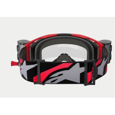 Masque Alpinestars Vision 8 Luar Roll Off Rouge Noir ecran Clair 