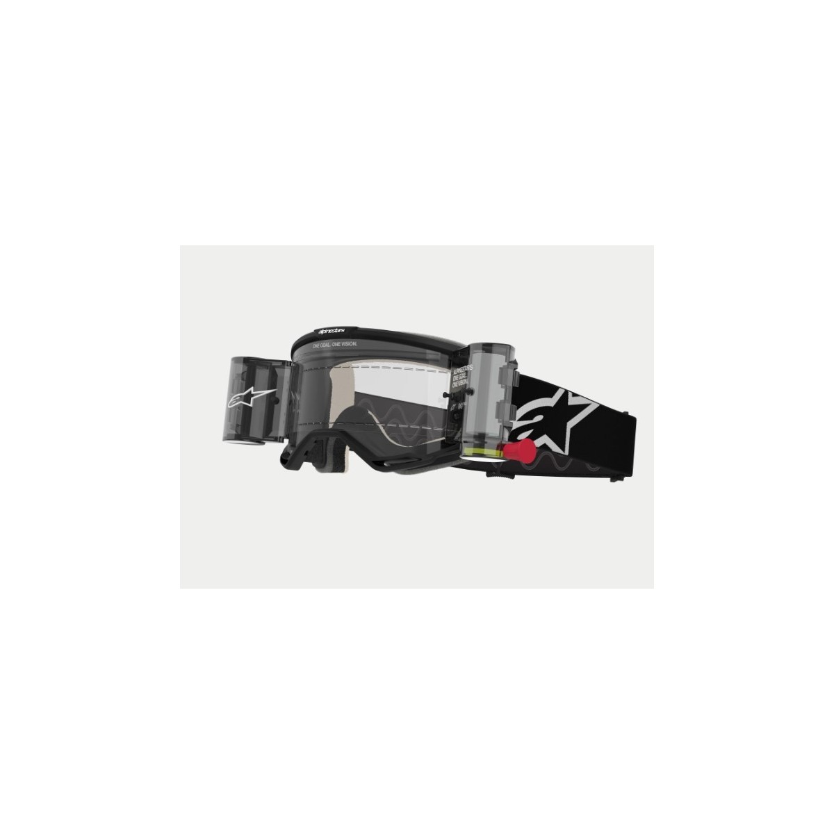 Masque Alpinestars Vision 5 Corp Noir ecran Clair Roll Off 