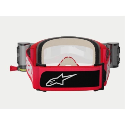 Masque Alpinestars Vision 5 Blaze Rouge ecran Clair Roll Off 