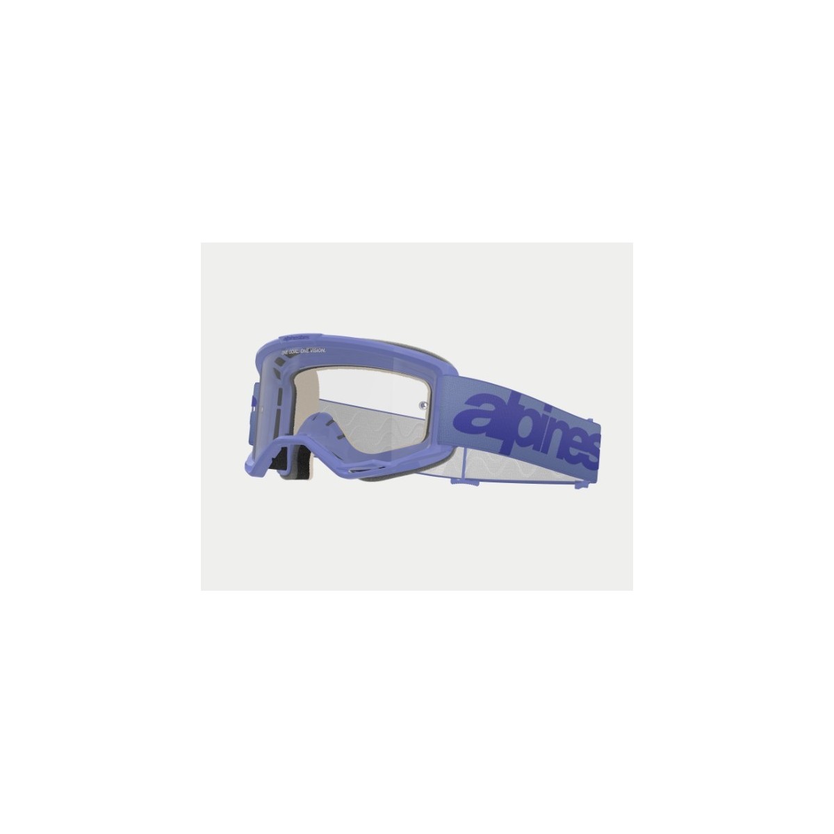 Masque Alpinestars Vision 5 Wordmark Violet ecran clair 