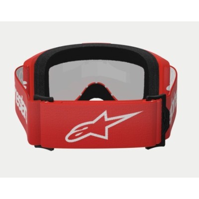 Masque Alpinestars Vision 3 Wordmark Rouge ecran Argent 
