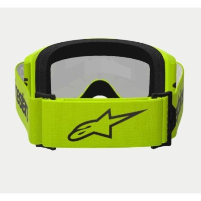 Masque Alpinestars Vision 3 Wordmark Jaune Fluo ecran Argent 