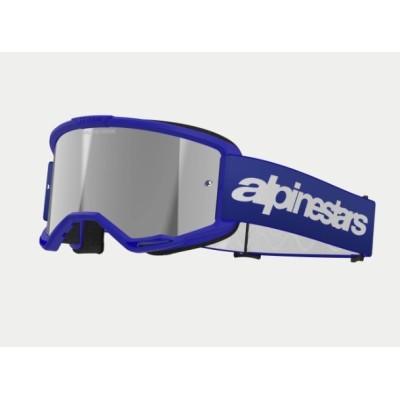 Masque Alpinestars Vision 3 Wordmark Bleu ecran Argent 