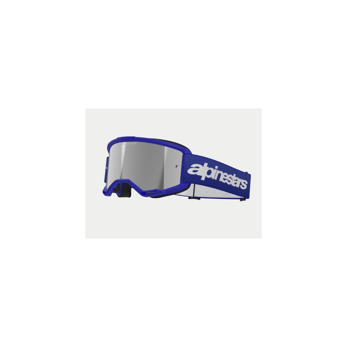 Masque Alpinestars Vision 3 Wordmark Bleu ecran Argent 