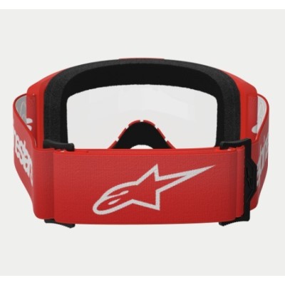 Masque Alpinestars Vision 3 Wordmark Rouge ecran Clair 