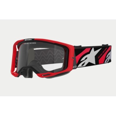 Masque Alpinestars Vision 8 Luar Red Noir ecran Clair 